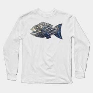 Metallic Fish Long Sleeve T-Shirt